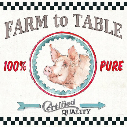 Farm Signs IV by Anne Tavoletti. SKU 52704a. Archival Giclee Fine art print for wall decor.