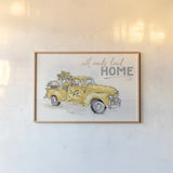Farmhouse Flea Market I by Anne Tavoletti. shown as a paper print in a natural frame. Available as a archival giclee rolled canvas, fine art paper, or poster print. SKU 71385i.