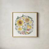 Farmhouse Flea Market II by Anne Tavoletti. Shown in a natural wood glass frame for a timeless modern aesthetic. Available as an archival giclee rolled canvas, fine art paper, or poster print. SKU 71386a.