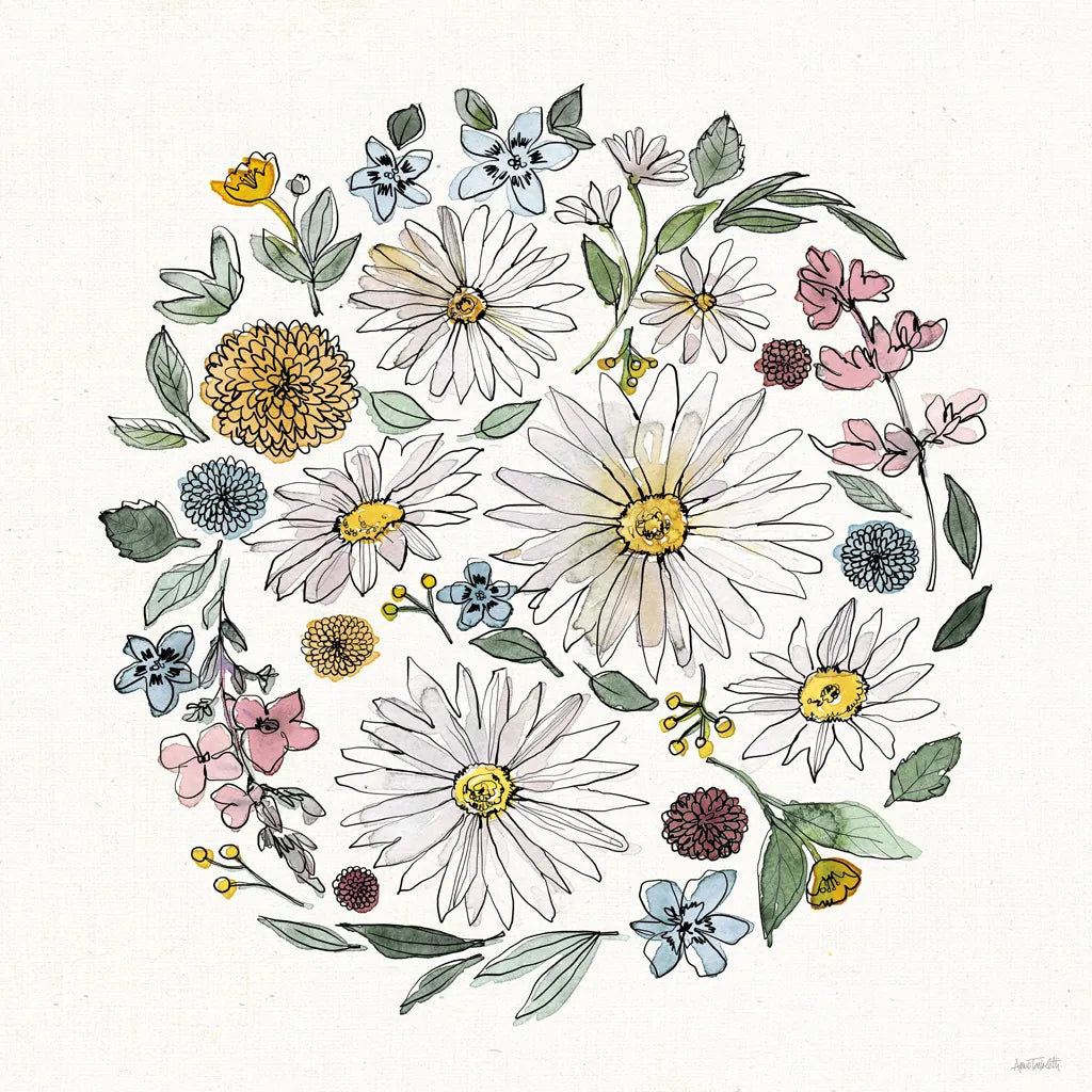 Farmhouse Flea Market III by Anne Tavoletti. SKU 71387a. Archival Giclee Fine art print for wall decor.