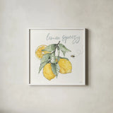 Farmhouse Flea Market V by Anne Tavoletti. Shown in a crisp white glass frame for a clean and minimalist style. Available as an archival giclee rolled canvas, fine art paper, or poster print. SKU 71389a.