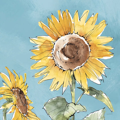 Farmhouse Flea Market X Blue by Anne Tavoletti. SKU 76362a. Archival Giclee Fine art print for wall decor.