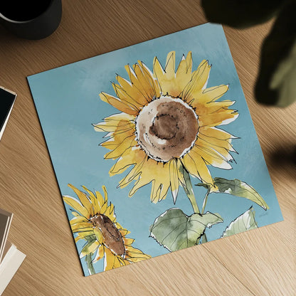 Farmhouse Flea Market X Blue by Anne Tavoletti. Shown as a detailed flat fine art print, highlighting archival giclee quality. Available as an archival giclee rolled canvas, fine art paper, or poster print. SKU 76362a.