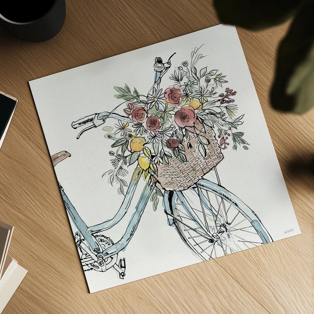 Farmhouse Flea Market XI by Anne Tavoletti. Shown as a detailed flat fine art print, highlighting archival giclee quality. Available as an archival giclee rolled canvas, fine art paper, or poster print. SKU 71395a.