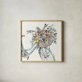 Farmhouse Flea Market XI by Anne Tavoletti. Shown in a natural wood glass frame for a timeless modern aesthetic. Available as an archival giclee rolled canvas, fine art paper, or poster print. SKU 71395a.