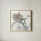 Farmhouse Flea Market XII by Anne Tavoletti. Shown in a natural wood glass frame for a timeless modern aesthetic. Available as an archival giclee rolled canvas, fine art paper, or poster print. SKU 71396a.