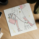 Fashion Feet I by Anne Tavoletti. Shown as a detailed flat fine art print, highlighting archival giclee quality. Available as an archival giclee rolled canvas, fine art paper, or poster print. SKU 36163a.