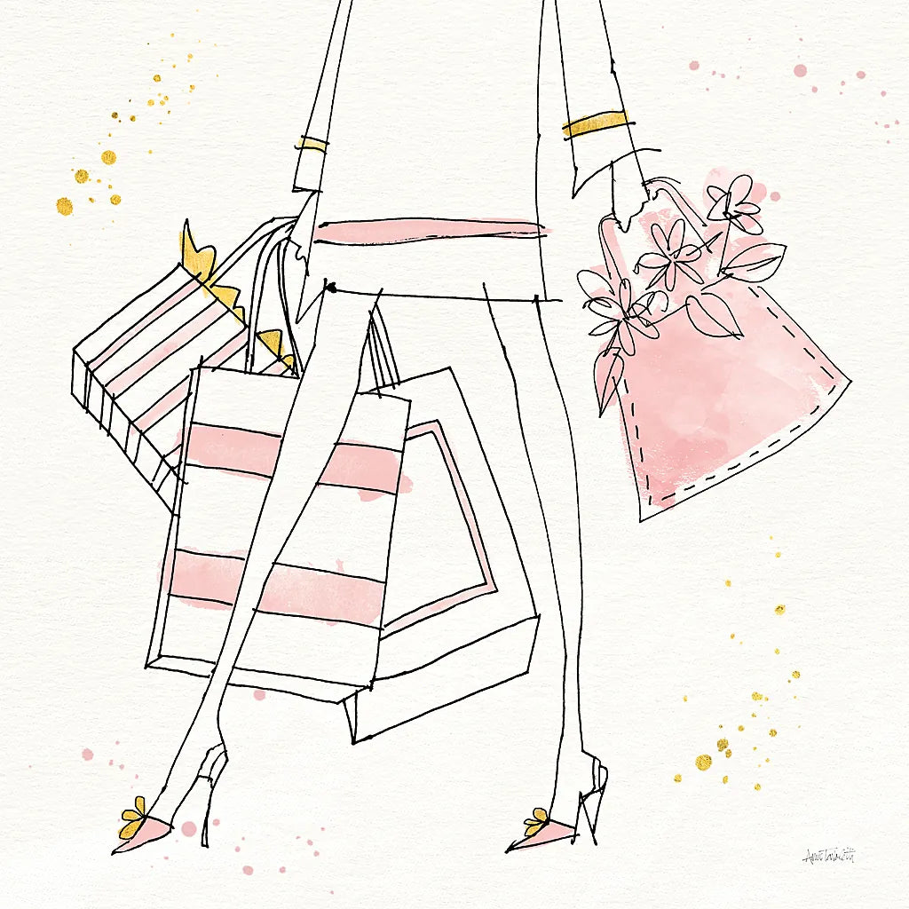 Fashion Feet II by Anne Tavoletti. SKU 36164a. Archival Giclee Fine art print for wall decor.