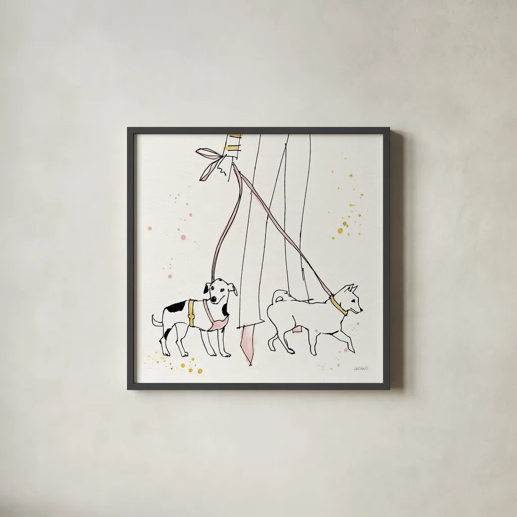 Fashion Feet III by Anne Tavoletti. Shown in a sleek black glass frame for a contemporary gallery look. Available as an archival giclee rolled canvas, fine art paper, or poster print. SKU 36165a.