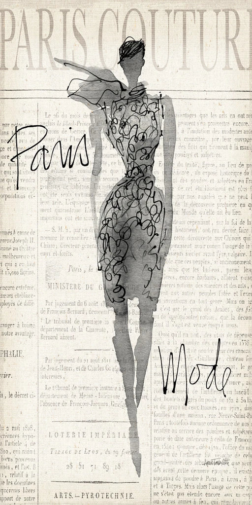Fashion Sketchbook I Panel by Anne Tavoletti