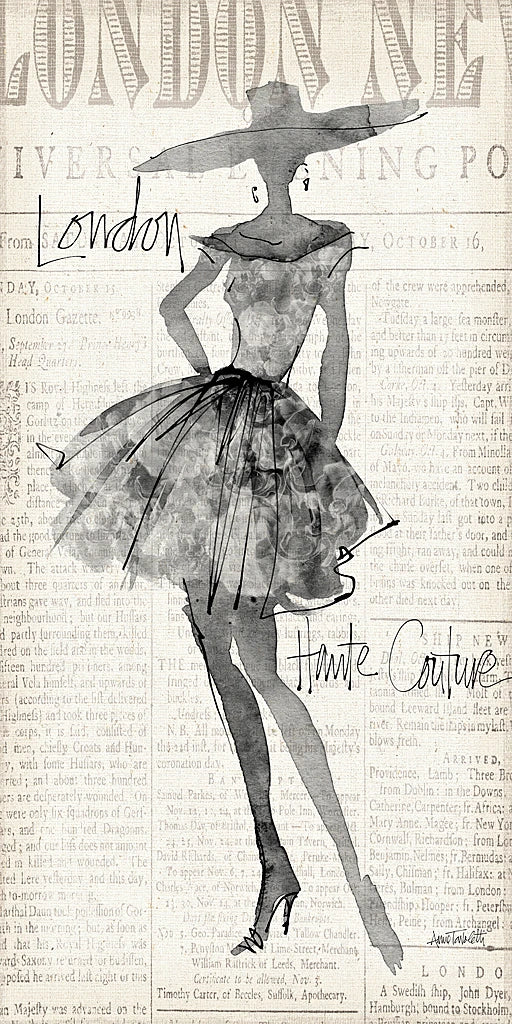 Fashion Sketchbook II Panel by Anne Tavoletti