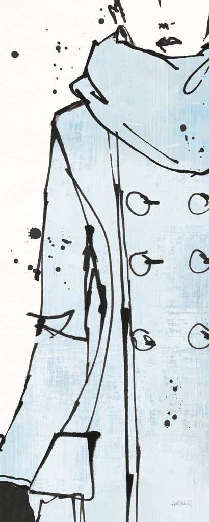 Fashion Strokes VII Pastel Crop by Anne Tavoletti