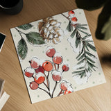 Festive Blooms II by Anne Tavoletti. Shown as a detailed flat fine art print, highlighting archival giclee quality. Available as an archival giclee rolled canvas, fine art paper, or poster print. SKU 97833a.