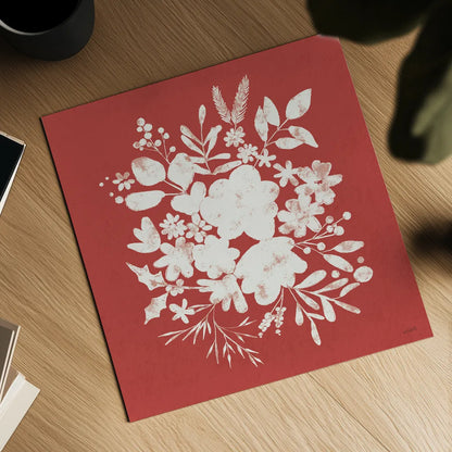 Festive Blooms V by Anne Tavoletti. Shown as a detailed flat fine art print, highlighting archival giclee quality. Available as an archival giclee rolled canvas, fine art paper, or poster print. SKU 97836a.