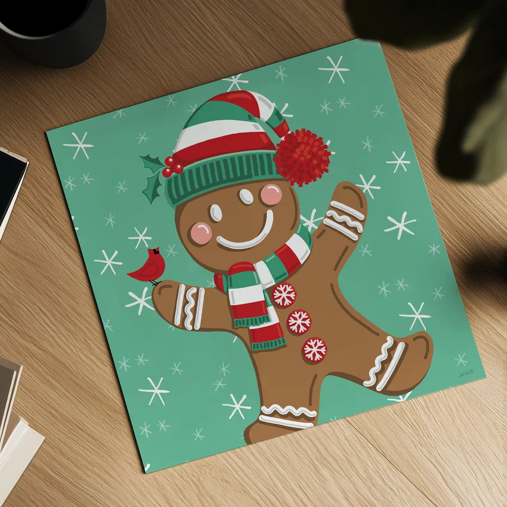 Festive Christmas II by Anne Tavoletti. Shown as a detailed flat fine art print, highlighting archival giclee quality. Available as an archival giclee rolled canvas, fine art paper, or poster print. SKU 91701a.