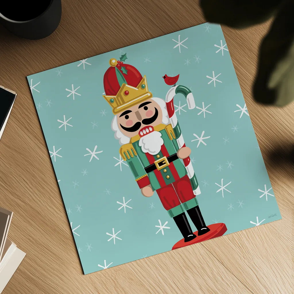 Festive Christmas V by Anne Tavoletti. Shown as a detailed flat fine art print, highlighting archival giclee quality. Available as an archival giclee rolled canvas, fine art paper, or poster print. SKU 91704a.