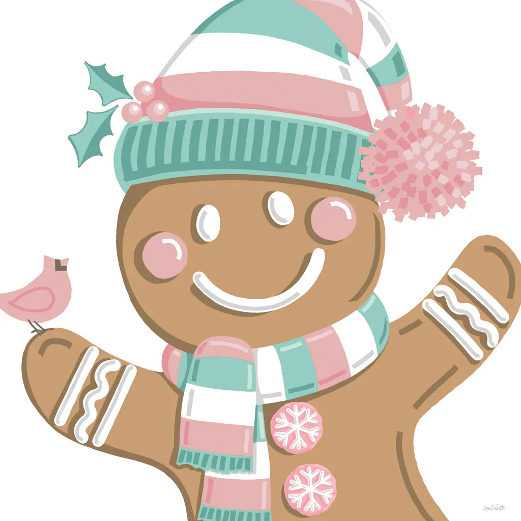 Festive Christmas VIII Pastel v2 by Anne Tavoletti. SKU 97589a. Archival Giclee Fine art print for wall decor.