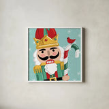 Festive Christmas XI by Anne Tavoletti. Shown in a crisp white glass frame for a clean and minimalist style. Available as an archival giclee rolled canvas, fine art paper, or poster print. SKU 91710a.