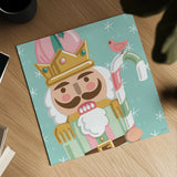 Festive Christmas XI Pastel by Anne Tavoletti. Shown as a detailed flat fine art print, highlighting archival giclee quality. Available as an archival giclee rolled canvas, fine art paper, or poster print. SKU 95280a.