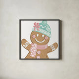 Festive Christmas XIII Pastel by Anne Tavoletti. Shown in a sleek black glass frame for a contemporary gallery look. Available as an archival giclee rolled canvas, fine art paper, or poster print. SKU 97590a.