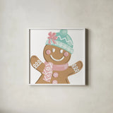 Festive Christmas XIII Pastel by Anne Tavoletti. Shown in a crisp white glass frame for a clean and minimalist style. Available as an archival giclee rolled canvas, fine art paper, or poster print. SKU 97590a.