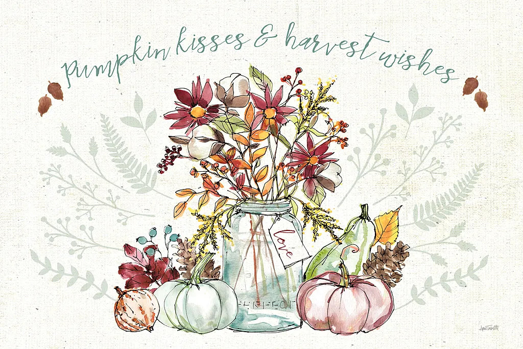 Festive Foliage I by Anne Tavoletti. SKU 35030i. Archival Giclee Fine art print for wall decor.