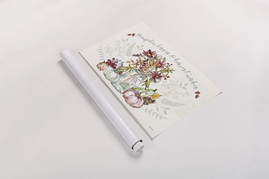 Festive Foliage I by Anne Tavoletti. shown as a rolled paper print. Available as archival giclee rolled canvas, fine art paper, or poster print. SKU 35030i.