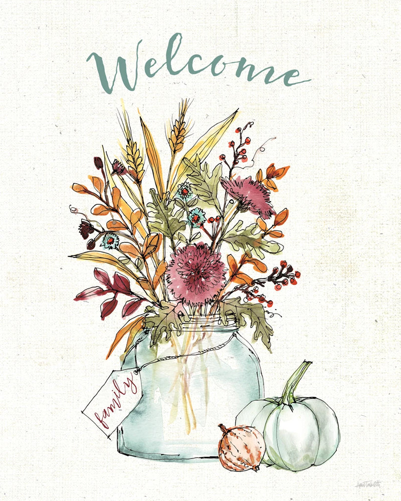 Festive Foliage III Welcome by Anne Tavoletti