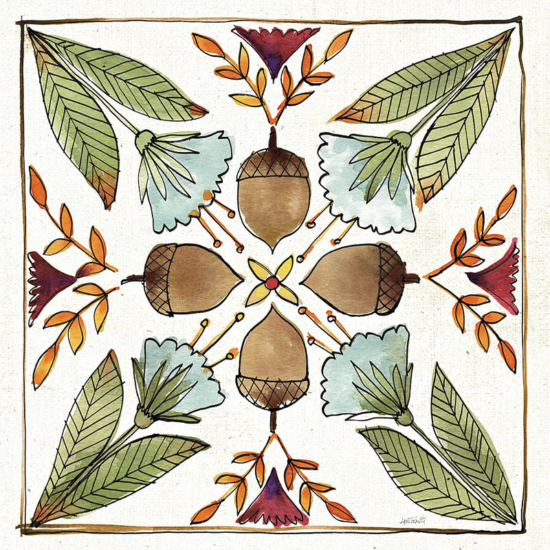 Festive Foliage VII by Anne Tavoletti. SKU 35036a. Archival Giclee Fine art print for wall decor.