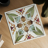 Festive Foliage VII by Anne Tavoletti. Shown as a detailed flat fine art print, highlighting archival giclee quality. Available as an archival giclee rolled canvas, fine art paper, or poster print. SKU 35036a.