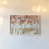 Festive Foliage X by Anne Tavoletti. shown as a paper print in a white frame. Available as a archival giclee rolled canvas, fine art paper, or poster print. SKU 35039i.
