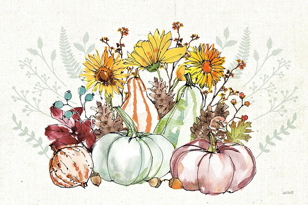 Festive Foliage XI by Anne Tavoletti. SKU 35873i. Archival Giclee Fine art print for wall decor.