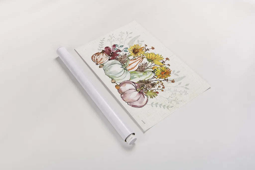 Festive Foliage XI by Anne Tavoletti. shown as a rolled paper print. Available as archival giclee rolled canvas, fine art paper, or poster print. SKU 35873i.