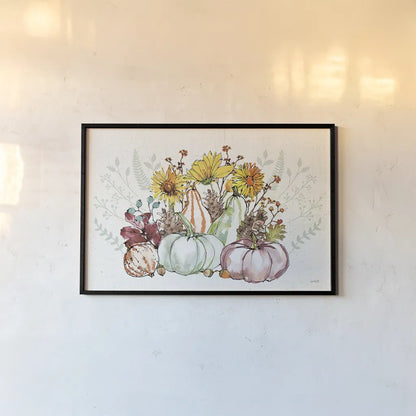 Festive Foliage XI by Anne Tavoletti. shown as a paper print in a black flame. Available as a archival giclee rolled canvas, fine art paper, or poster print. SKU 35873i.