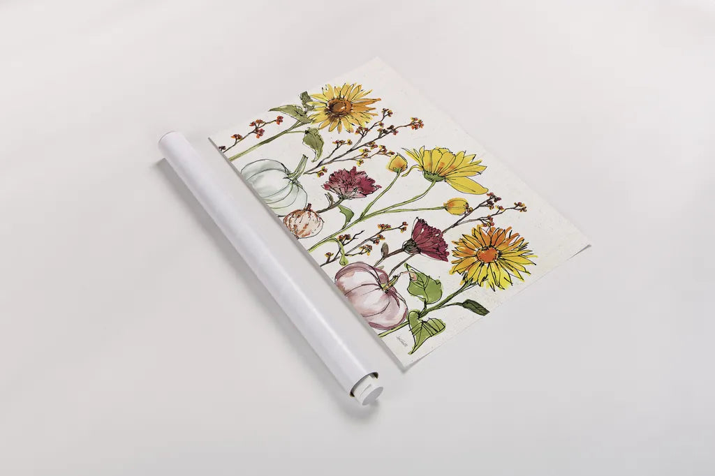 Festive Foliage XII by Anne Tavoletti. shown as a rolled paper print. Available as archival giclee rolled canvas, fine art paper, or poster print. SKU 35874i.