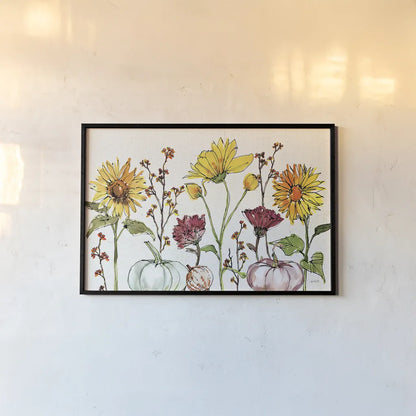 Festive Foliage XII by Anne Tavoletti. shown as a paper print in a black flame. Available as a archival giclee rolled canvas, fine art paper, or poster print. SKU 35874i.