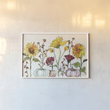 Festive Foliage XII by Anne Tavoletti. shown as a paper print in a white frame. Available as a archival giclee rolled canvas, fine art paper, or poster print. SKU 35874i.