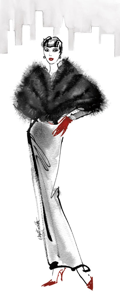 Fifties Fashion I Red Gloves by Anne Tavoletti
