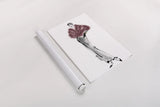 Fifties Fashion I v2 Plum by Anne Tavoletti. shown as a rolled paper print. Available as archival giclee rolled canvas, fine art paper, or poster print. SKU 69123h.