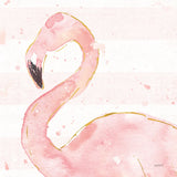 Flamingo Fever III Light No Words by Anne Tavoletti. SKU 63193a. Archival Giclee Fine art print for wall decor.