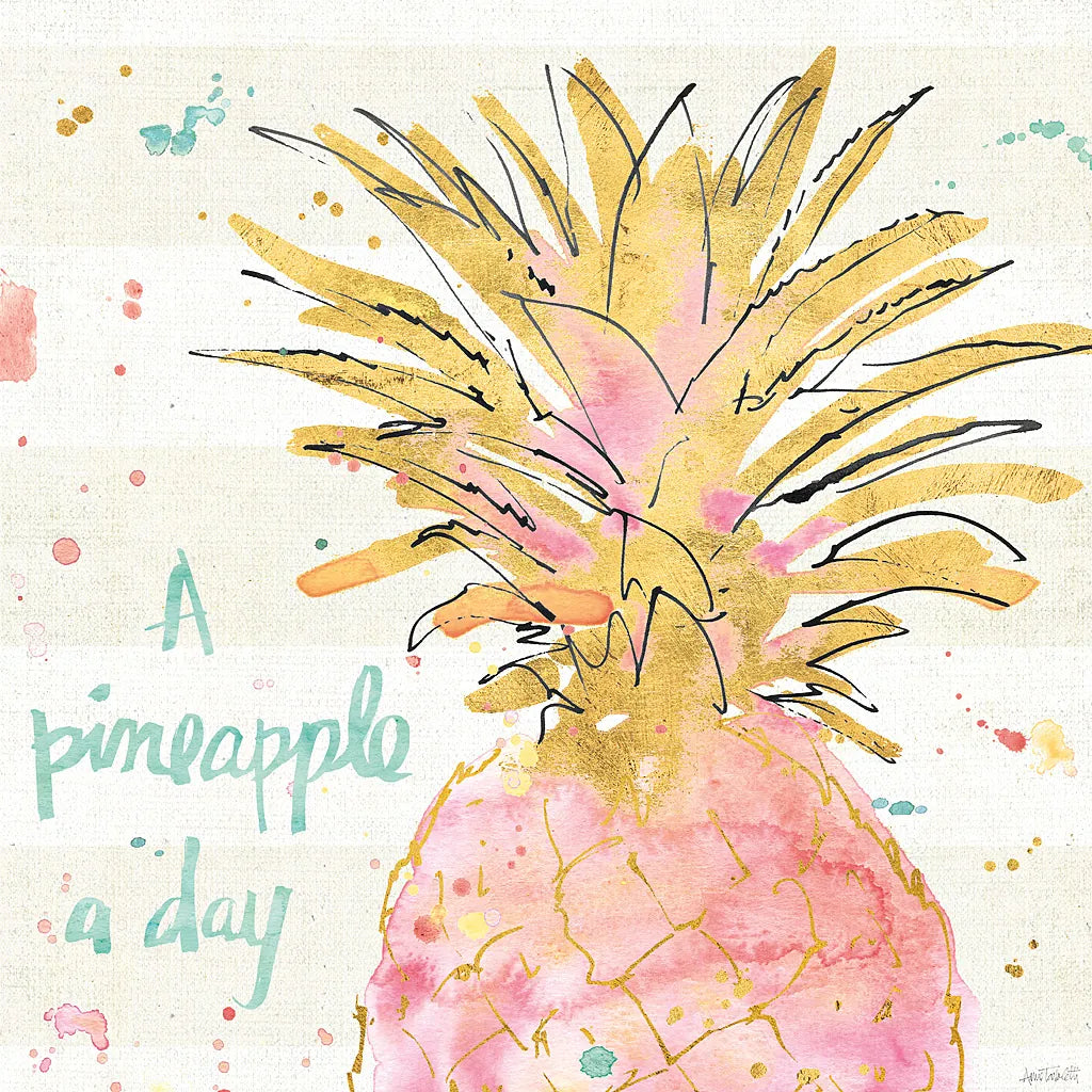 Flamingo Fever V by Anne Tavoletti. SKU 21110a. Archival Giclee Fine art print for wall decor.