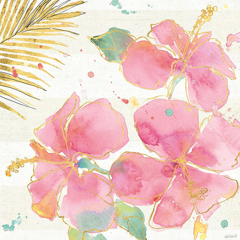 Flamingo Fever VII by Anne Tavoletti. SKU 21112a. Archival Giclee Fine art print for wall decor.