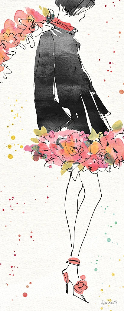 Floral Fashion IV by Anne Tavoletti