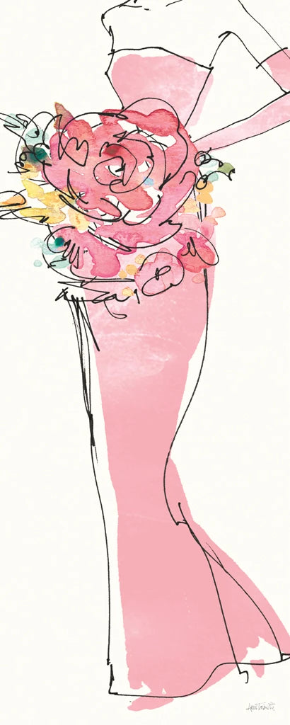 Floral Fashion Shoulders II Pink by Anne Tavoletti