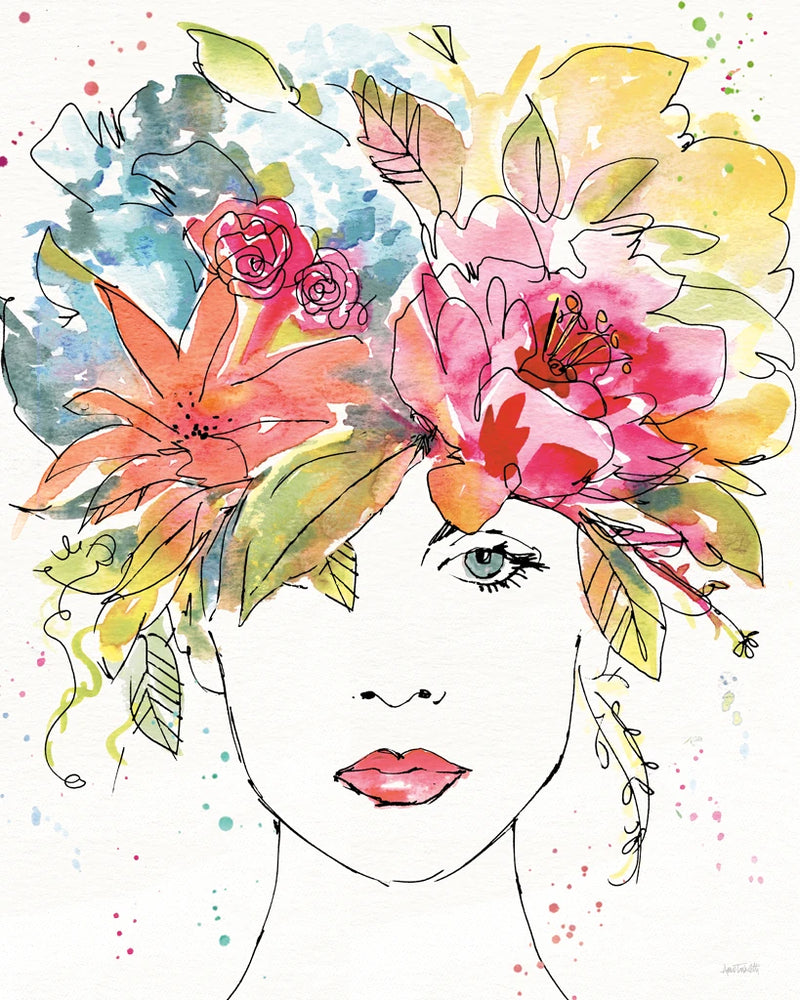 Floral Figures III by Anne Tavoletti