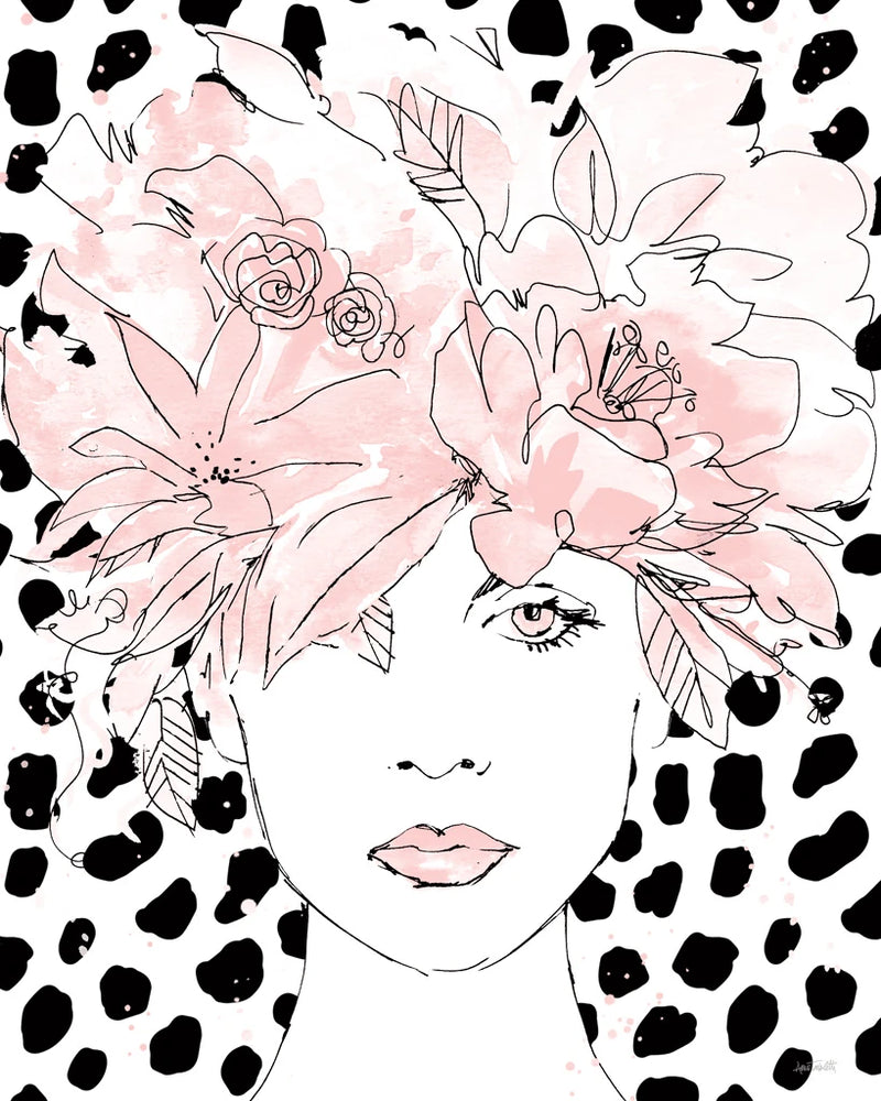 Floral Figures III Blush by Anne Tavoletti