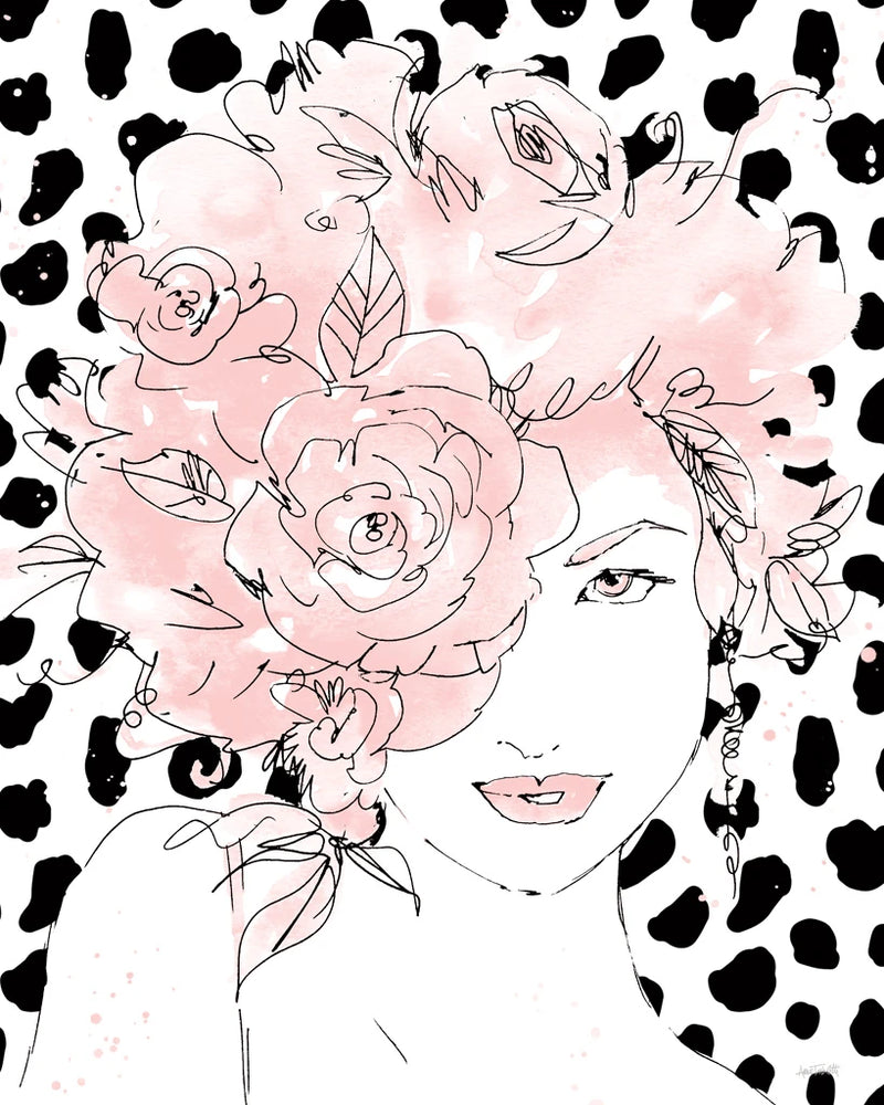 Floral Figures IV Blush by Anne Tavoletti