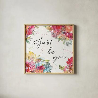 Floral Figures IX by Anne Tavoletti. Shown in a natural wood glass frame for a timeless modern aesthetic. Available as an archival giclee rolled canvas, fine art paper, or poster print. SKU 54635a.