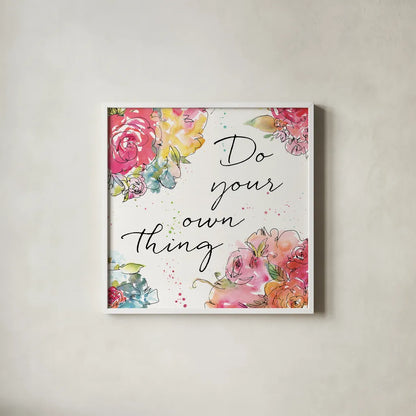 Floral Figures X by Anne Tavoletti. Shown in a crisp white glass frame for a clean and minimalist style. Available as an archival giclee rolled canvas, fine art paper, or poster print. SKU 54636a.