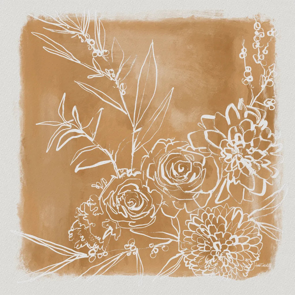 Flower Bundle by Anne Tavoletti. SKU 97377a. Archival Giclee Fine art print for wall decor.